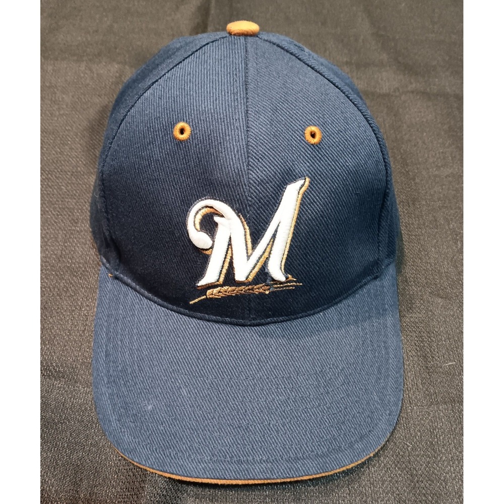 47 Brand Milwaukee Brewers MLB Youth Baseball Cap Navy Blue Gold Adjustable Hat